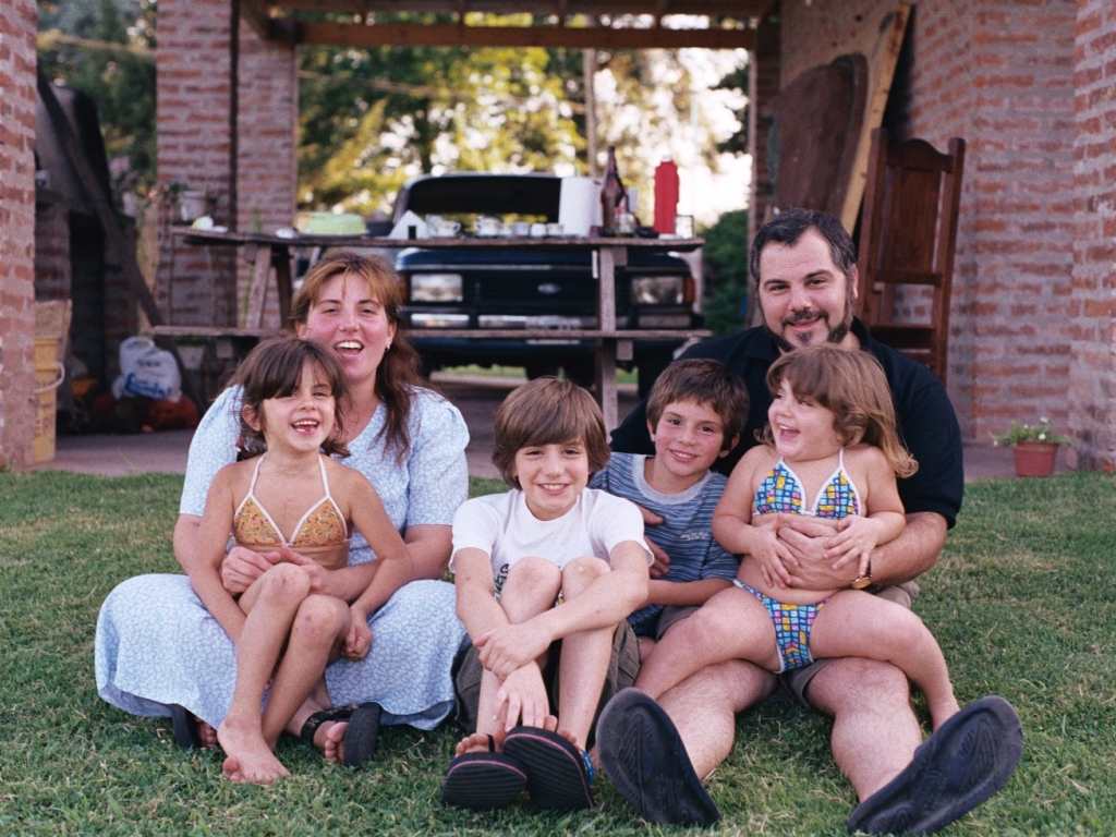 Foto en familia, Enero 2000 un mes después de tomar "la decisión"